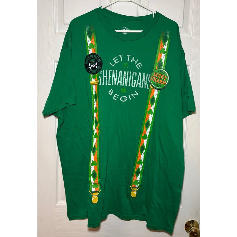 St Patrick’s Day “Let the Shenanigans Begin” t shirt. Size 3X. NWT